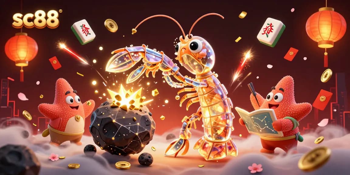 Experience sc88's galactic samurai theme with striking golden gems and festive gaming elements.