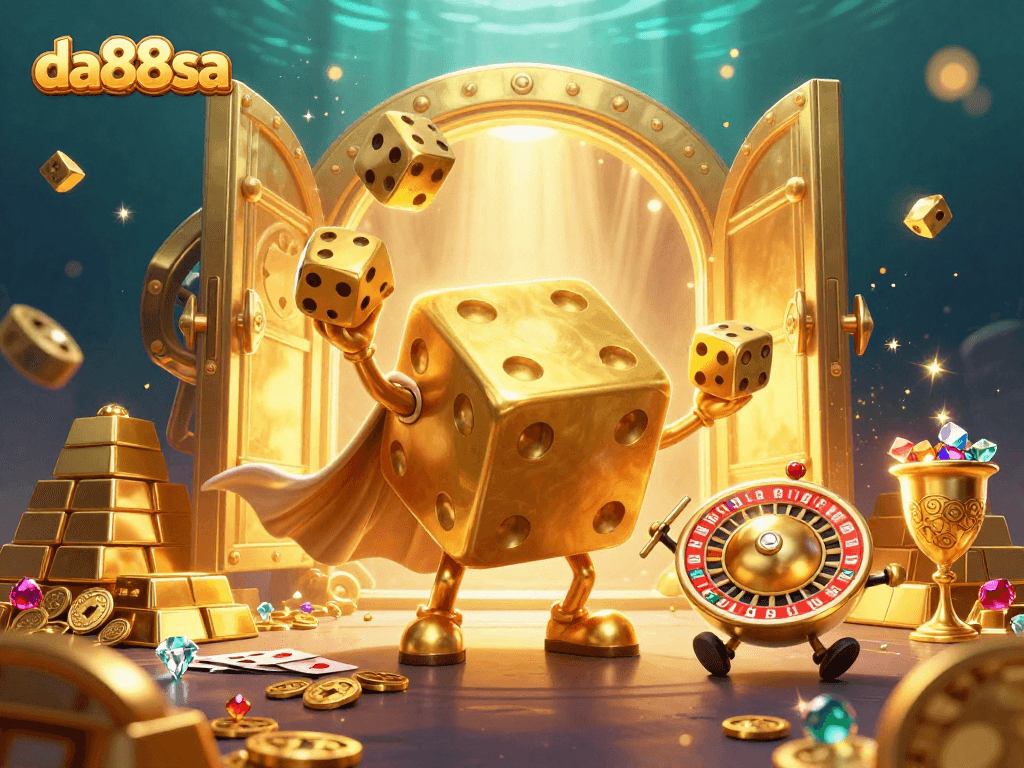 Experience thrilling gameplay with da88sa as the golden dice juggler dazzles with sparkling treasures.