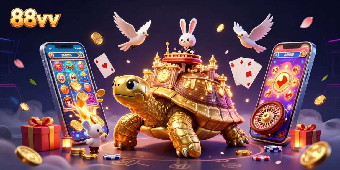 Engage with the 88vv casino world featuring a vibrant tortoise palace and dynamic dealers.