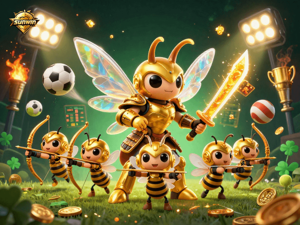 Experience thrilling games at sunwin with dynamic sports elements and golden visuals.