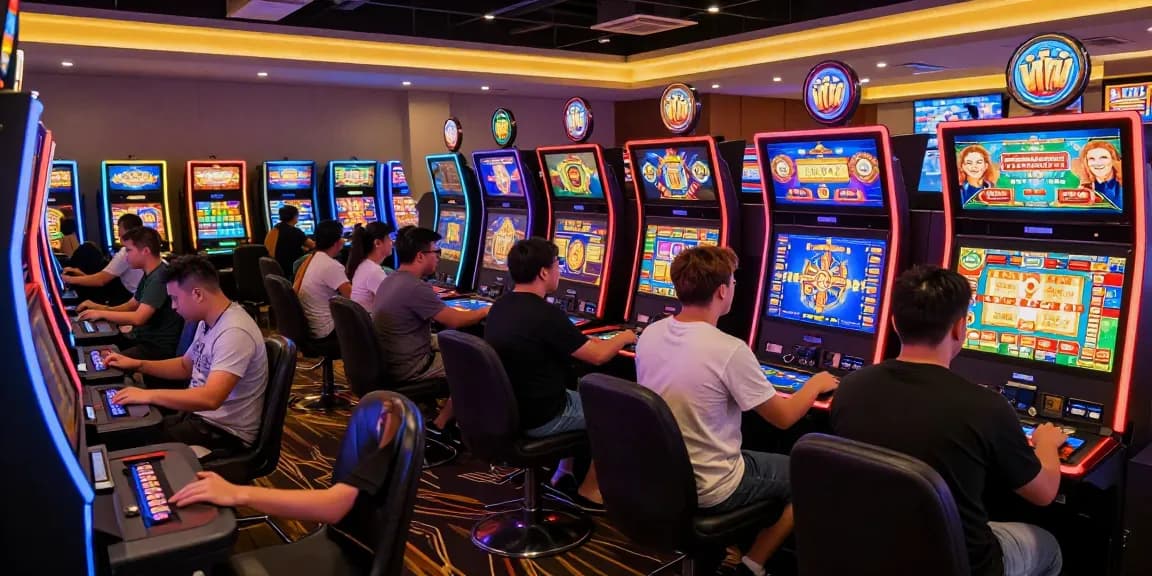 Engaged players enjoying diverse games at B52 online casino https://b52a.jp.net/, creating an exciting atmosphere.