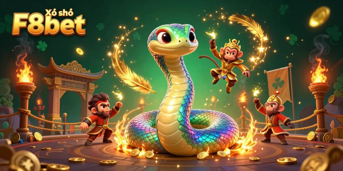 Experience the excitement of Xổ số F8bet with winning numbers and vibrant graphics!