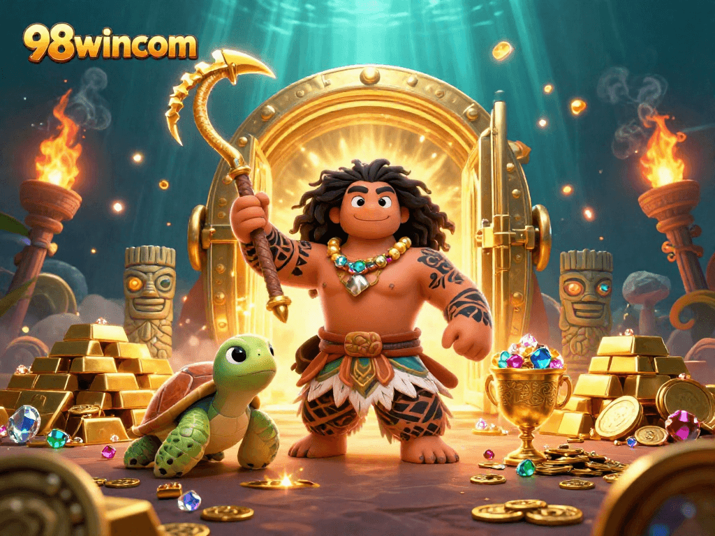 Spin to win at 98wincom with treasure-filled adventures and vibrant gaming elements