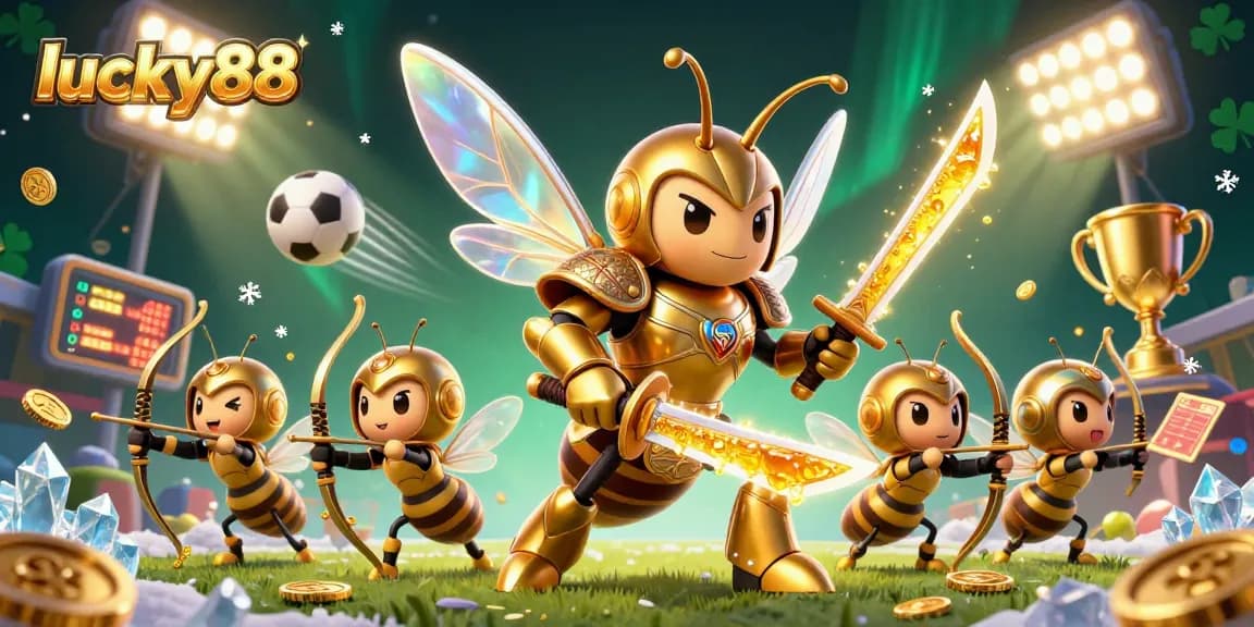 Experience thrilling gaming action with lucky88 featuring samurai hornets and dynamic sports elements.