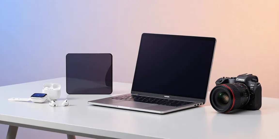 Gadgets: Innovative Technologie und smarte Geräte in modernem Design für Verbraucher.