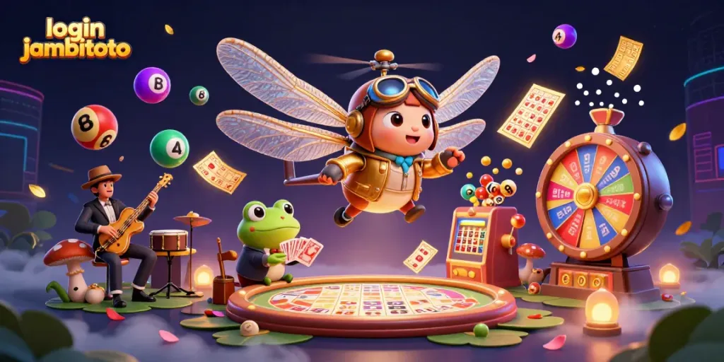 Experience the thrill of gambling with login jambitoto featuring vibrant casino characters and dynamic game elements.