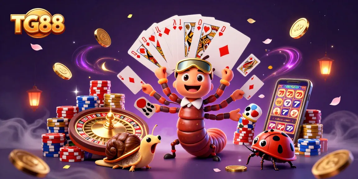 Experience thrilling wins at TG88 with dynamic casino action featuring 3D characters and vibrant game elements.