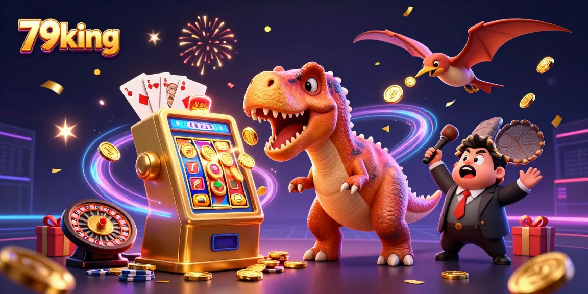 Experience thrilling wins with 79king, where pachycephalosaurus celebrates jackpots in an engaging casino scene.