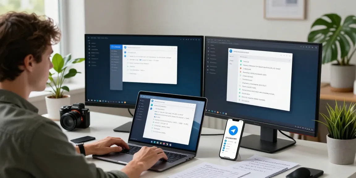 Customizing Telegram中文 settings on a laptop with user-friendly interface.