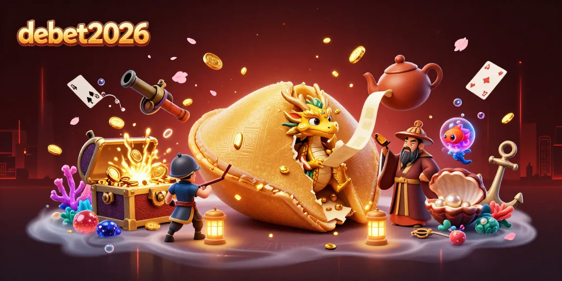 Engage with debet2026's thrilling casino adventure featuring fortune cookies and treasures.