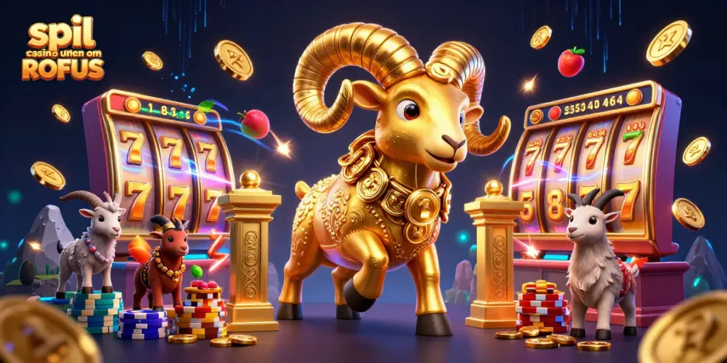 Play slots and games at spil casino uden om ROFUS with engaging visuals and dynamic elements.