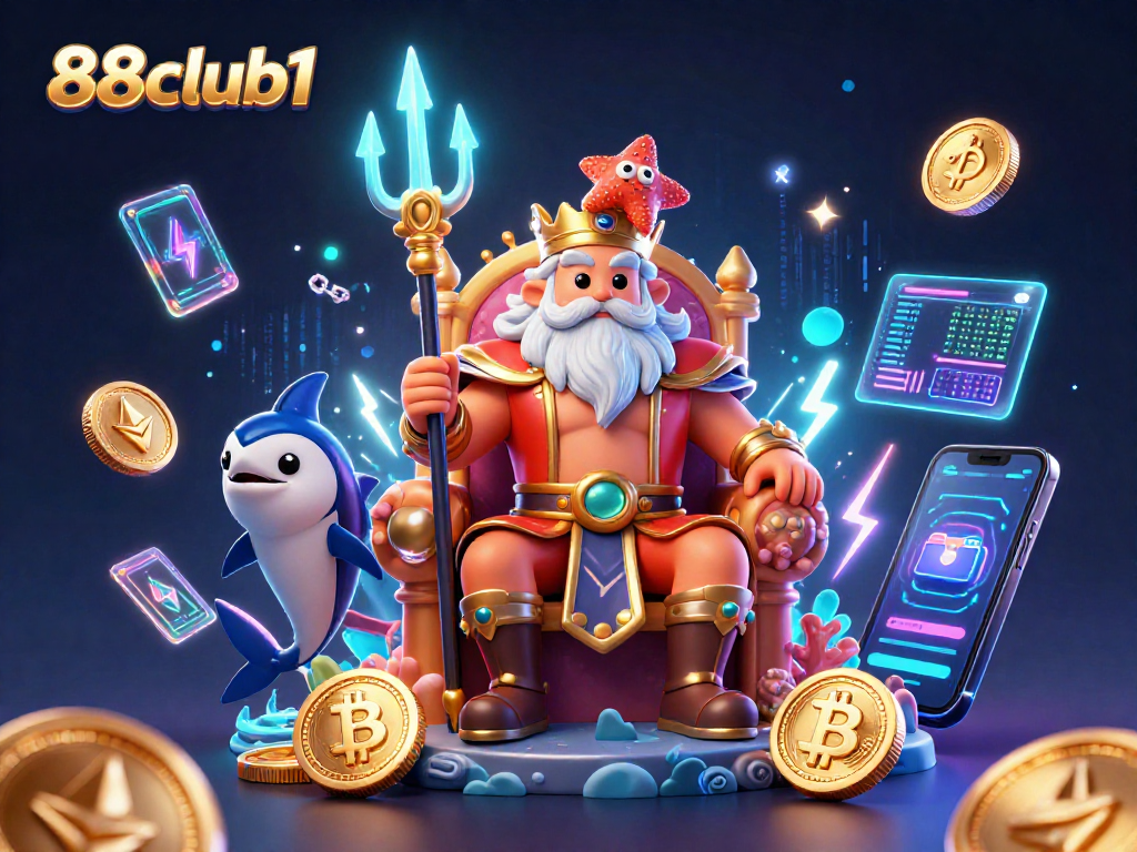 Play thrilling games at 88club1 with vibrant characters and crypto elements enhancing excitement.