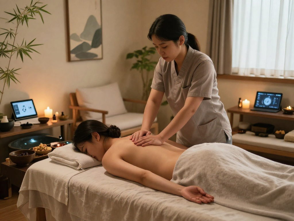 Experience healing and tranquility with 강남출장안마 in a serene spa setting.