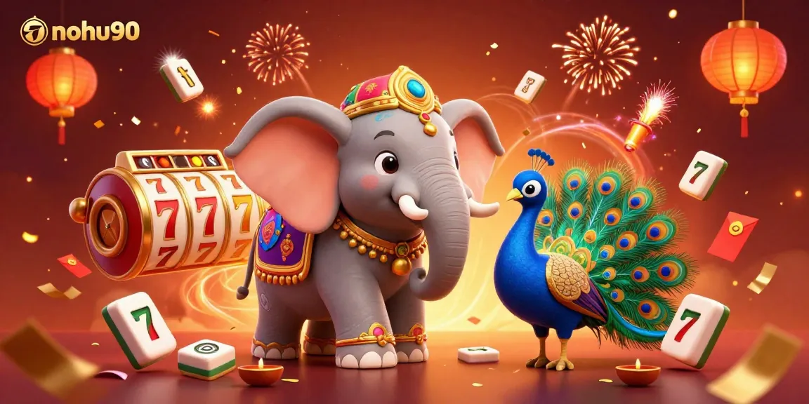 Engage with nohu90's thrilling casino experience featuring vibrant characters and dynamic slot elements.