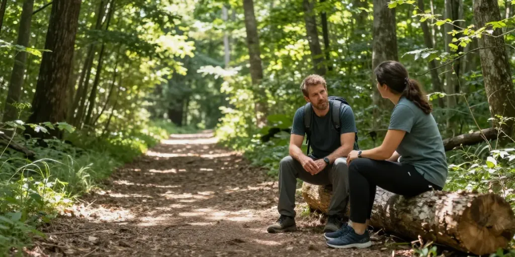 Outdoor Coaching: Persönlicher Wandel in der Natur mit Coaching-Ansatz.