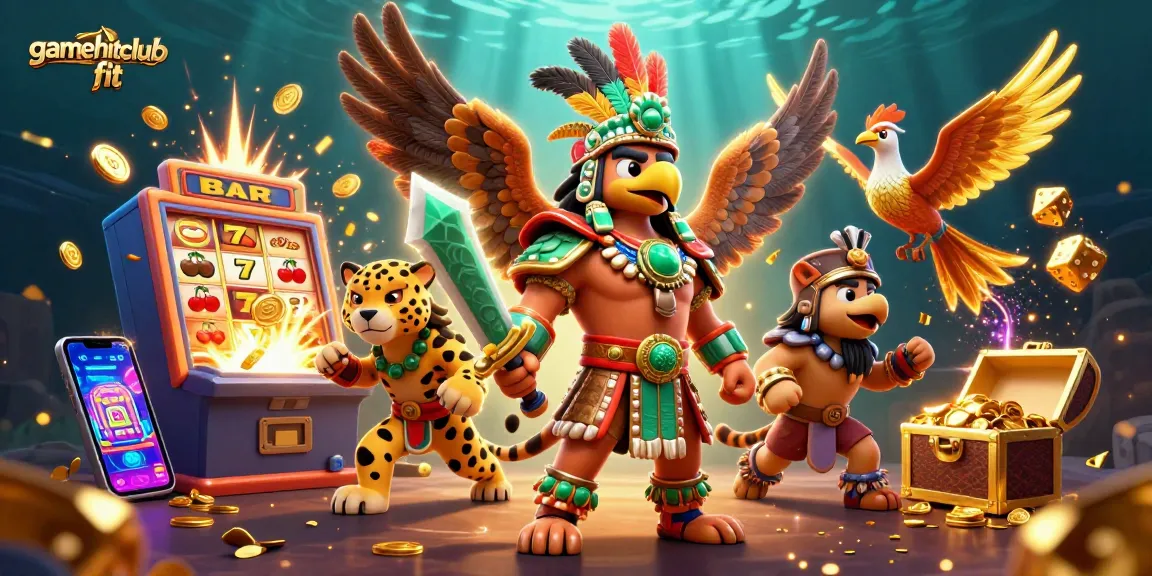 Experience thrilling gameplay at gamehitclub fit with a rich illustration featuring vibrant casino elements.