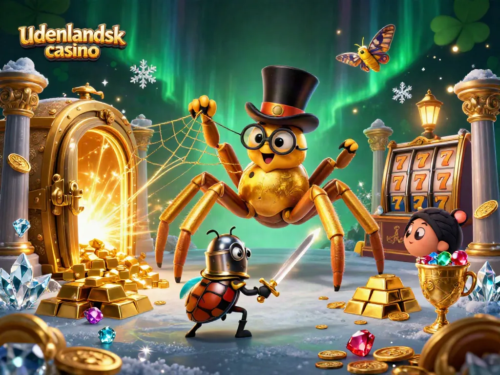 Experience the excitement of udenlandsk casino with engaging characters and dynamic game elements in a rich 3D scene.