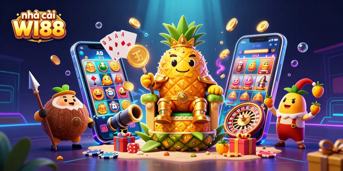 Experience the vibrant excitement of nhà cái WI88 with dynamic casino characters and games.