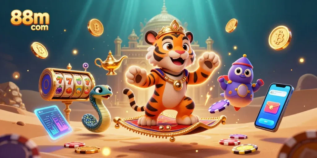 Spin the reels at 88m com casino with lively characters and vibrant jackpot symbols!